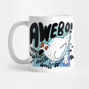 Awebo! Ptarmigan Bird with Knife Meme Mug